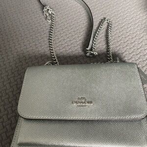 Coach Silver Chain Strap Crossbody Bag